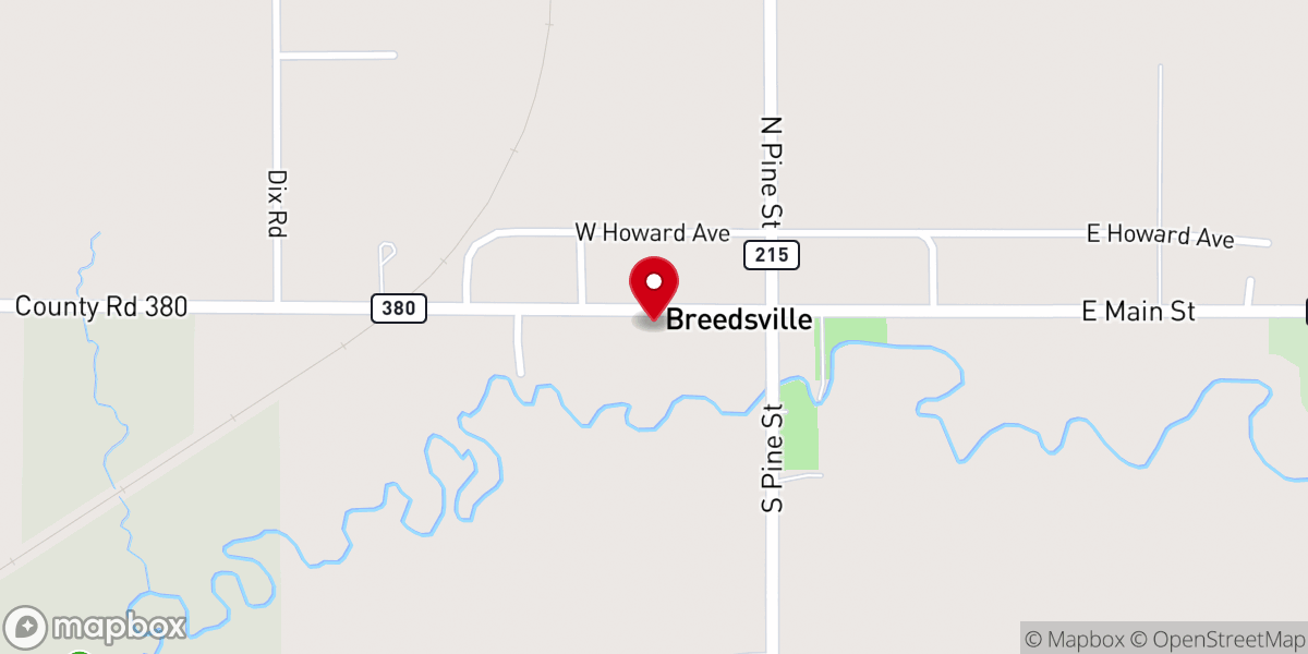 Map showing location of Townline Resource Center