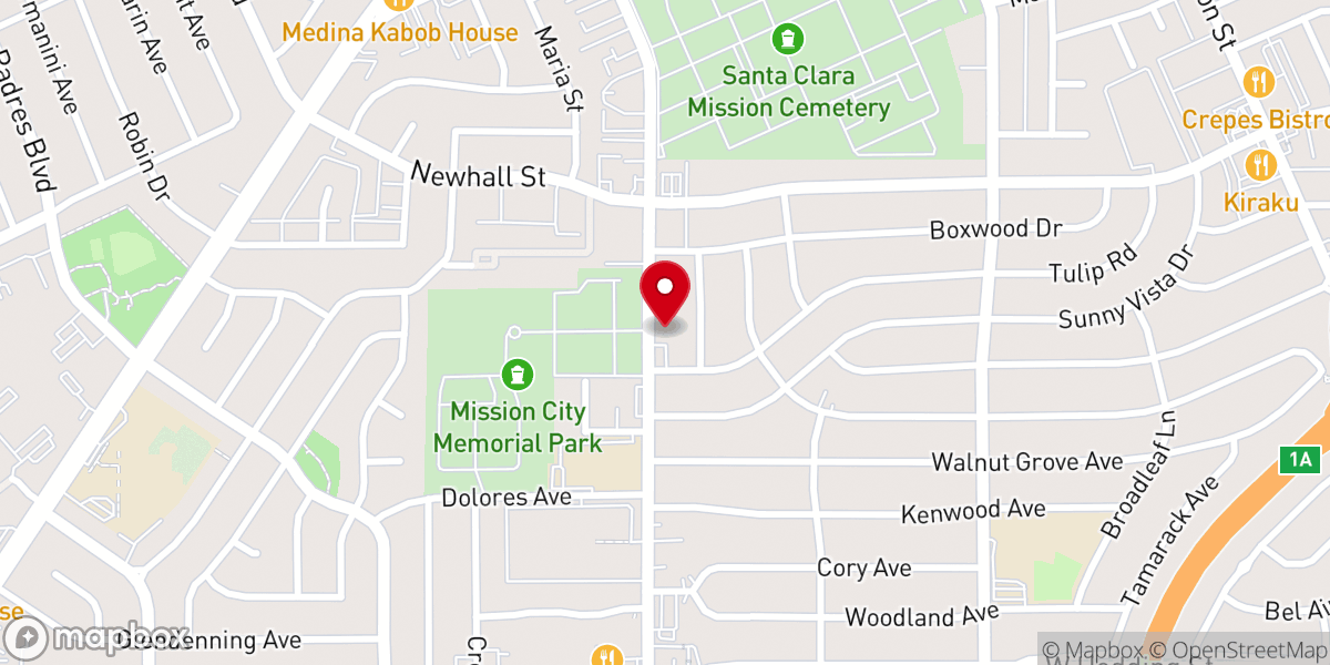Map showing location of Our Savior's Church ELCA
