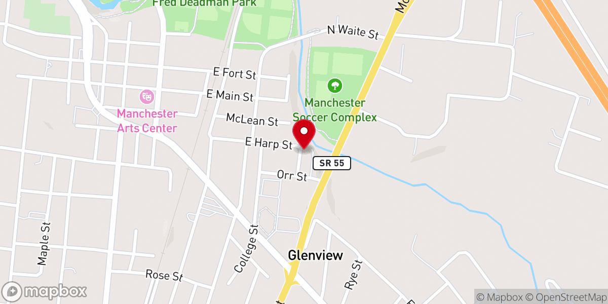 Map showing location of Stephen Chapel United Methodist Church