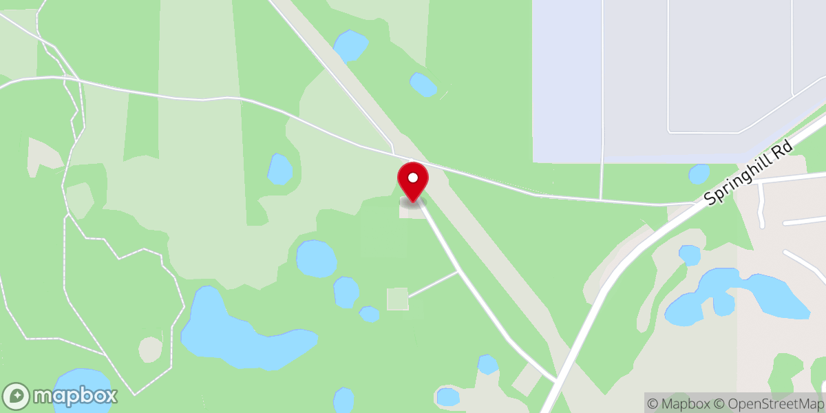 Map showing location of New Hope Baptist Church