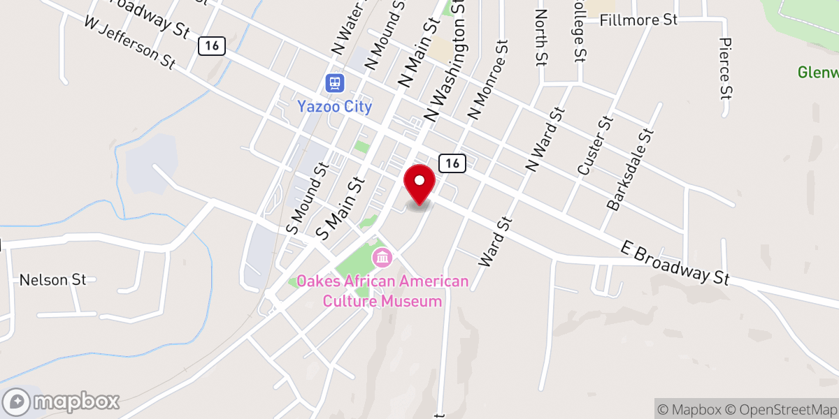 Map showing location of Bethel A.M.E. Church