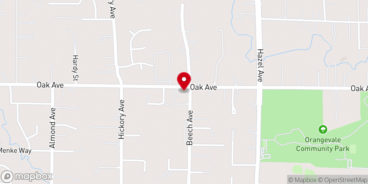 Map showing location of Calvary Solid Ground