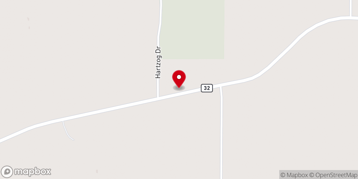 Map showing location of Trinity Worship Center