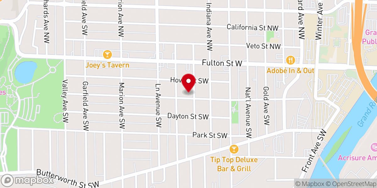 Map showing location of Servants Center