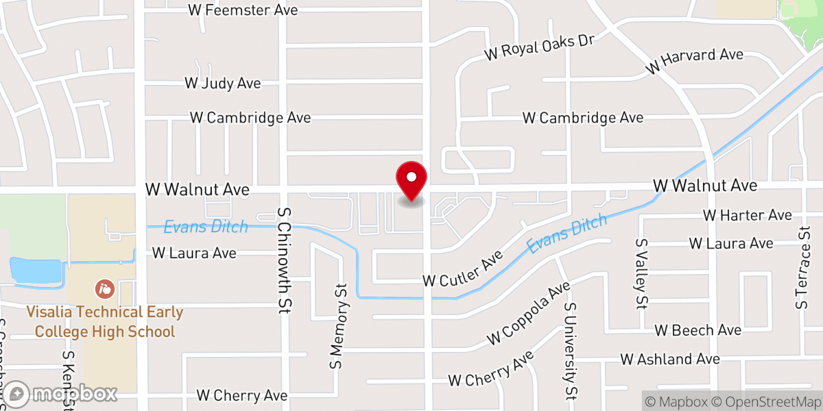 Map showing location of West Coast Believers Center International