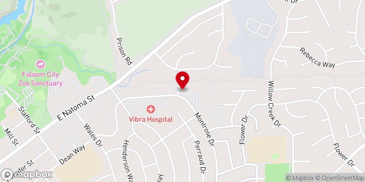 Map showing location of Folsom - Saint Vincent De Paul Society
