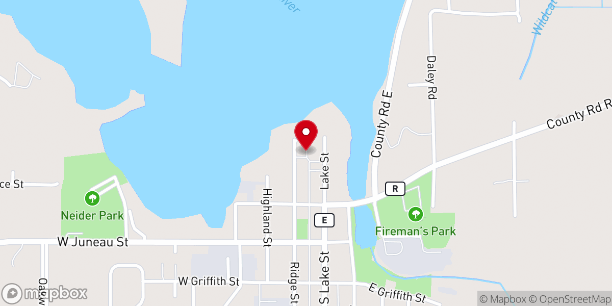 Map showing location of Bethany Evangelical Lutheran Church