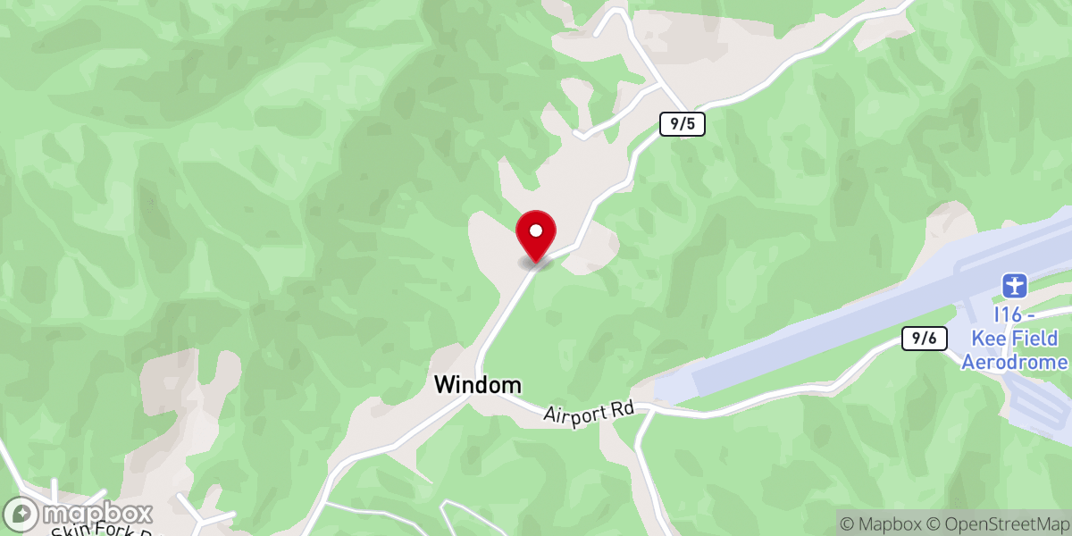 Map showing location of Cooper Church