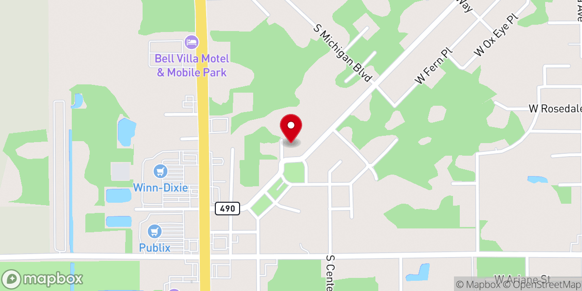 Map showing location of Calvary Church of God