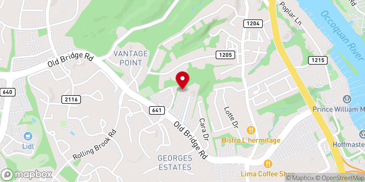 Map showing location of Life Church Va Inc