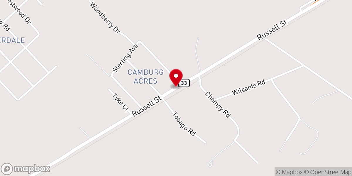 Map showing location of Garden of Prayer Church