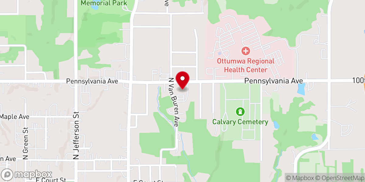 Map showing location of Pennsylvania Avenue Free Methodist Church