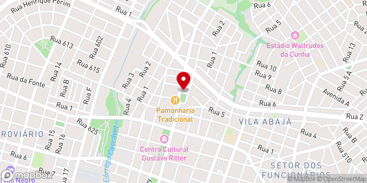 Map showing location of Igreja Pentecostal Templo dos Milagres