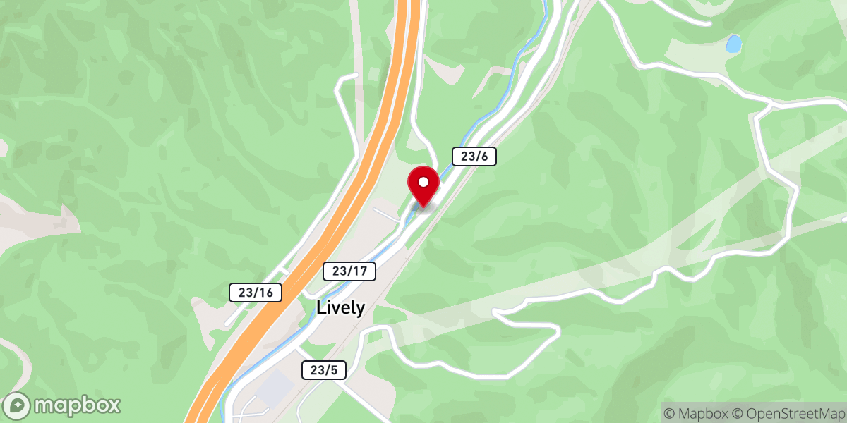 Map showing location of Laurel Grove Baptist Church