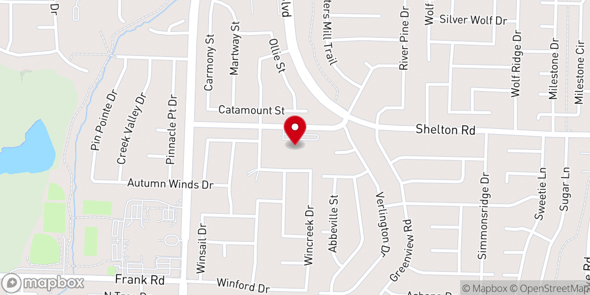 Map showing location of Collierville Church of God