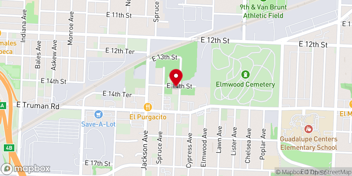 Map showing location of Fredonia Baptist Church