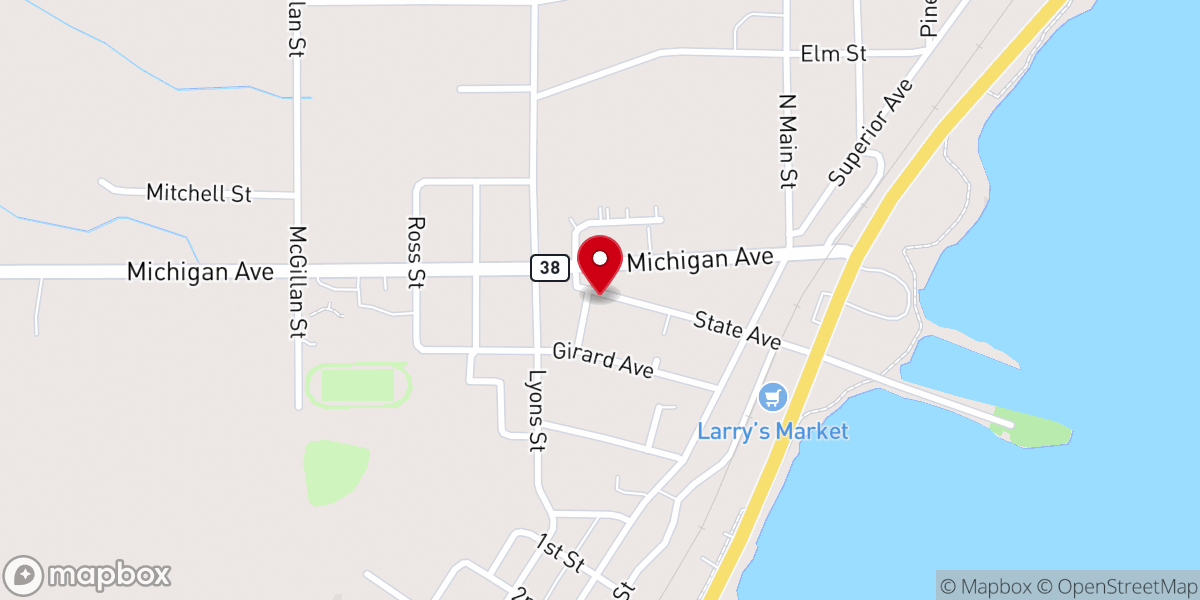 Map showing location of Holy Cross Church