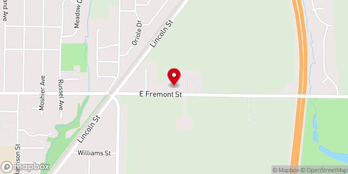 Map showing location of Galesburg Christian School
