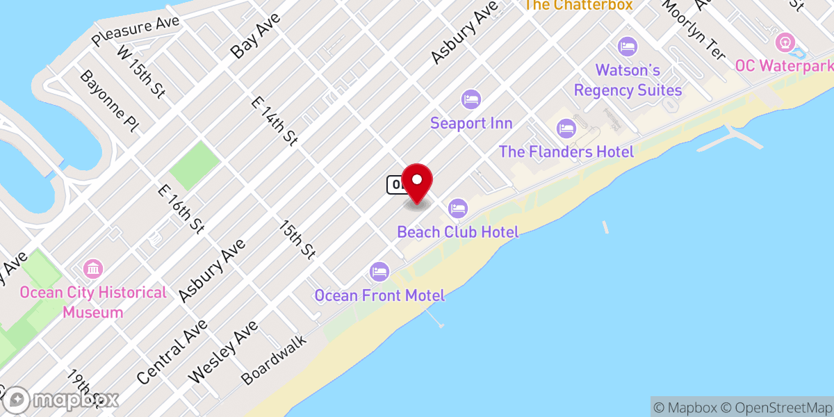 Map showing location of St. Frances Cabrini