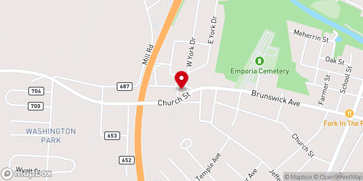 Map showing location of Word of Life Assembly of God