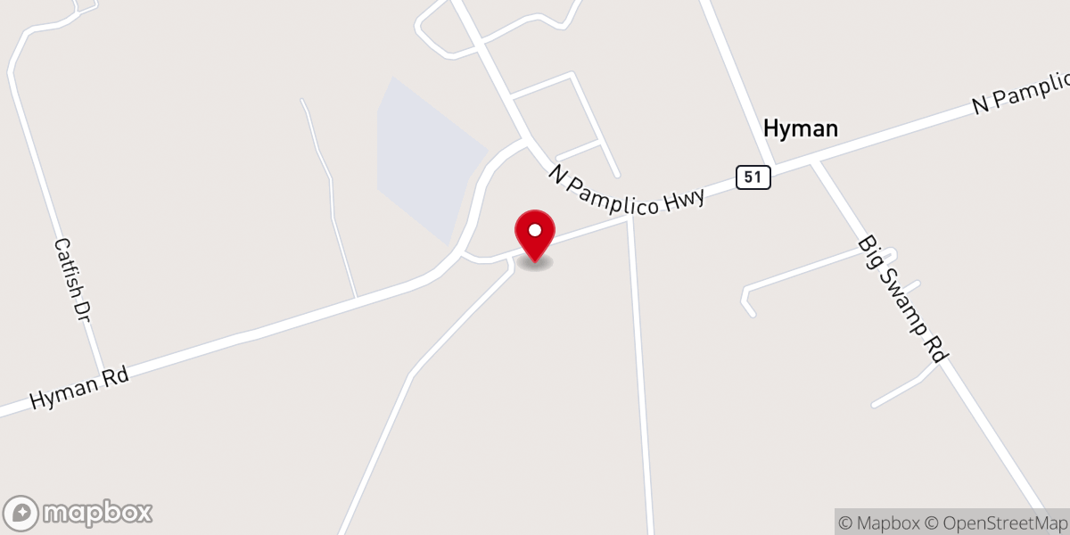 Map showing location of Trinity African Methodist Episcopal Church