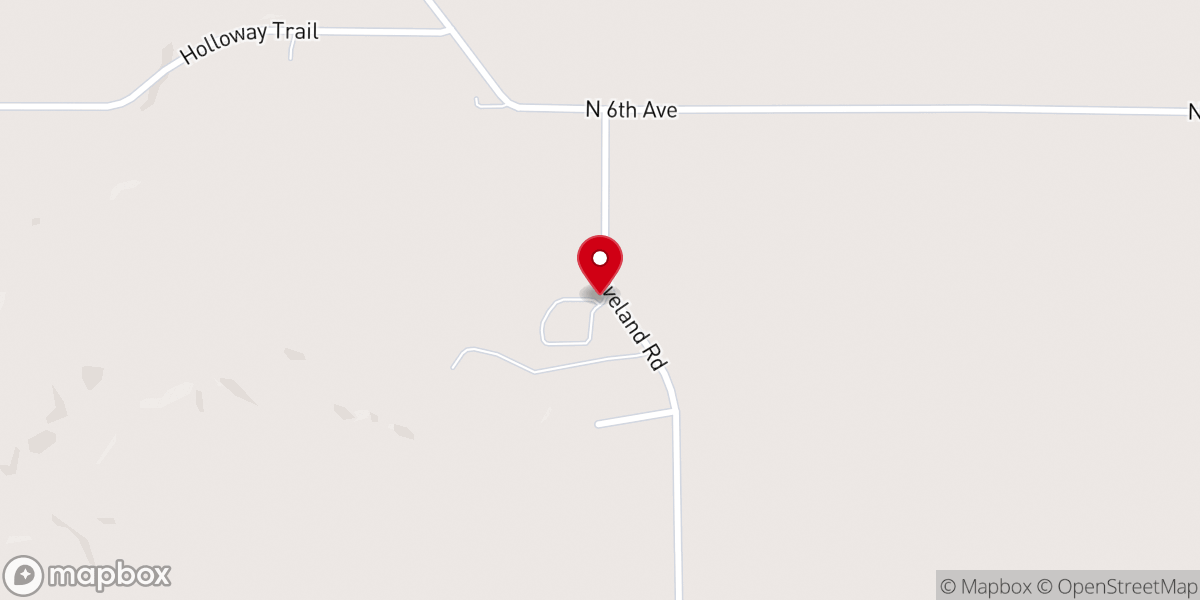 Map showing location of Waveland Presbyterian Church