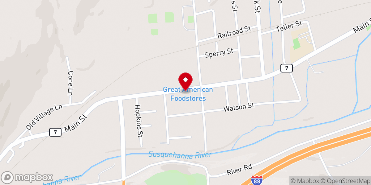 Map showing location of First United Methodist Church of Unadilla