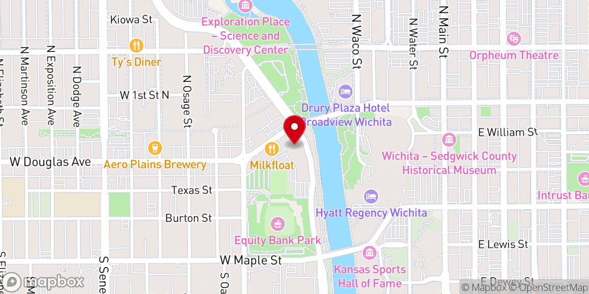 Map showing location of Metropolitan Baptist Church