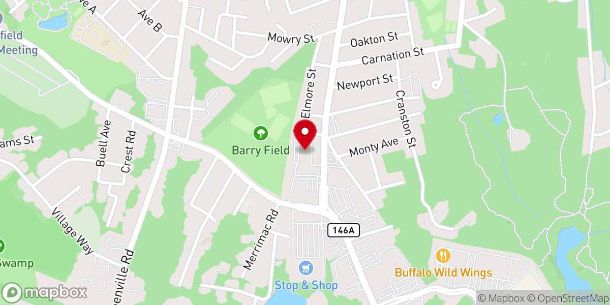 Map showing location of Holy Trinity Parish Center