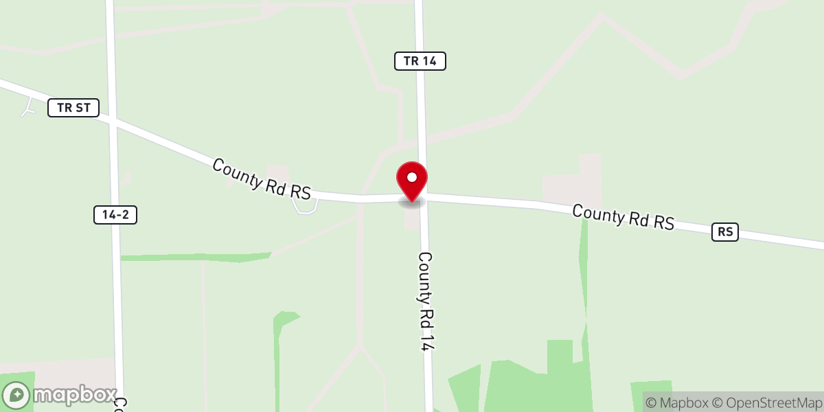 Map showing location of East Chesterfield Christian Church