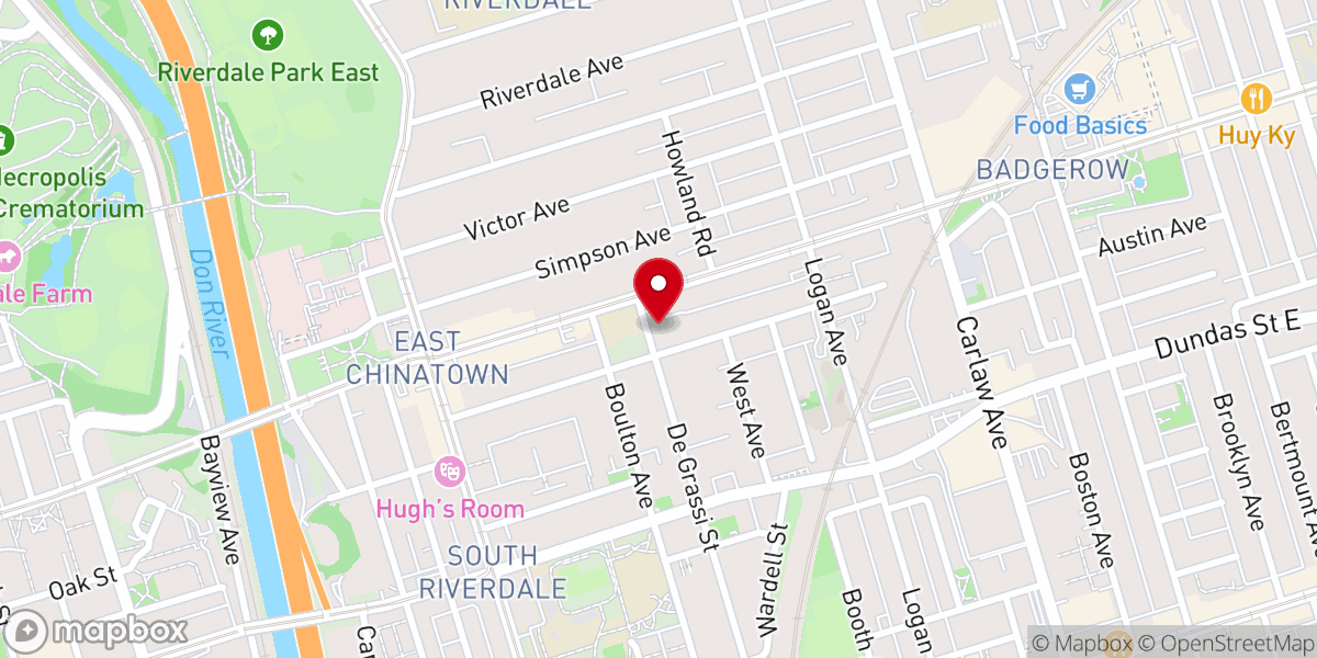 Map showing location of St. Ann's Church