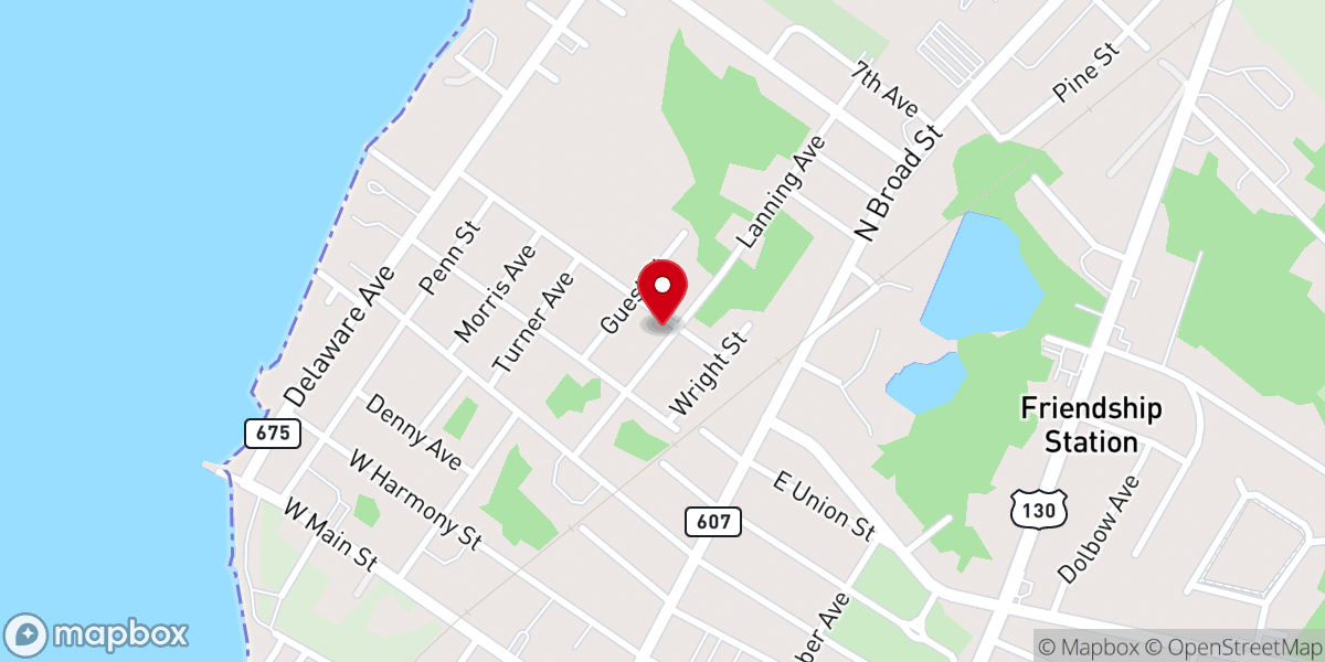 Map showing location of Mt Olivet UAME Church
