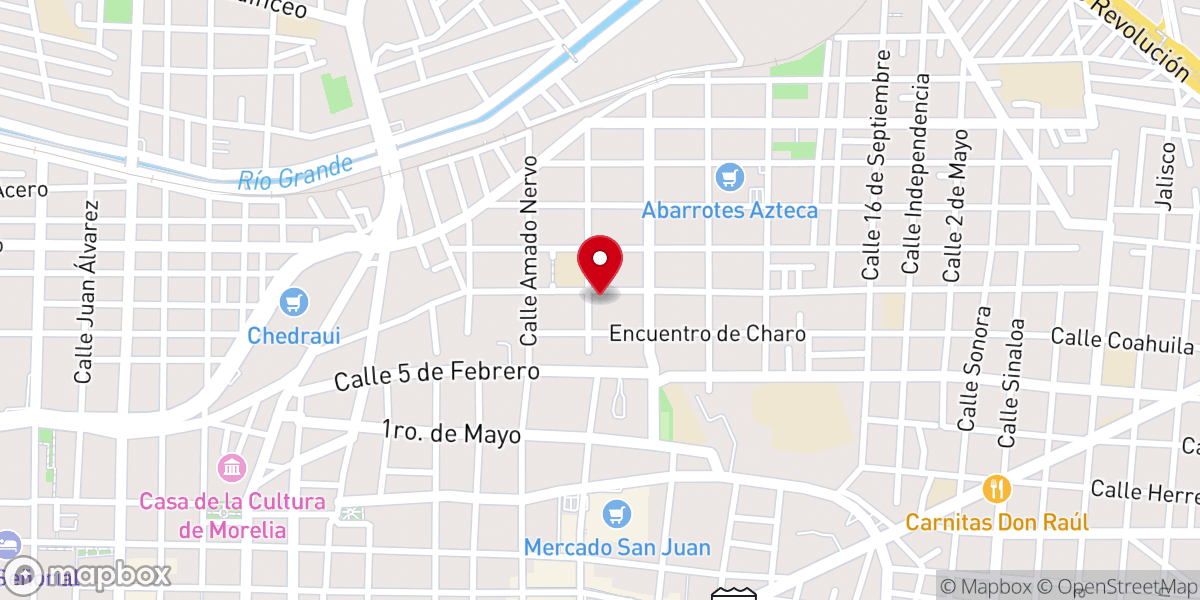Map showing location of Parroquia de la Santísima Trinidad