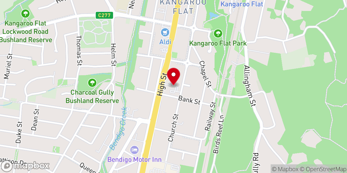 Map showing location of St Mary's Anglican Church