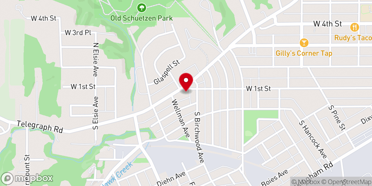 Map showing location of Grace United Methodist Church