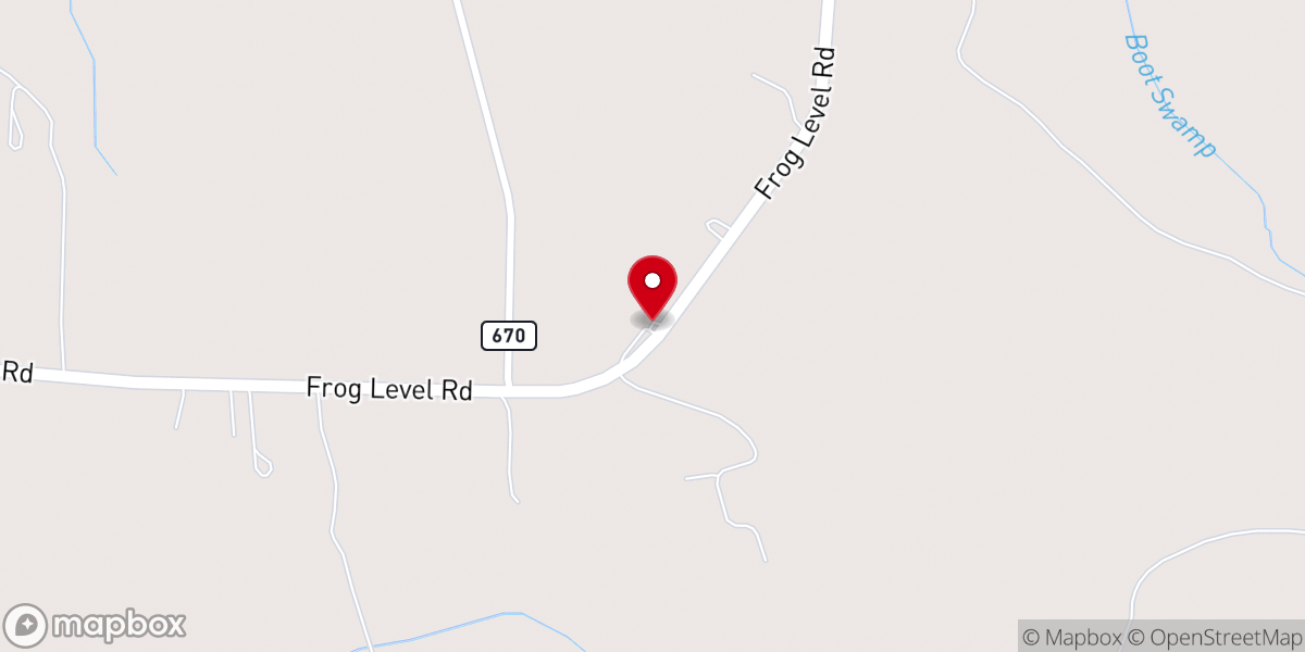 Map showing location of Saint Luke Baptist Church
