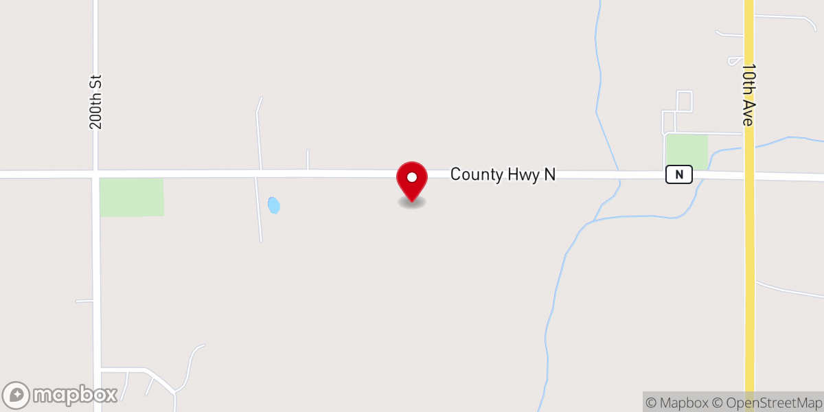 Map showing location of Historic Woodside Church