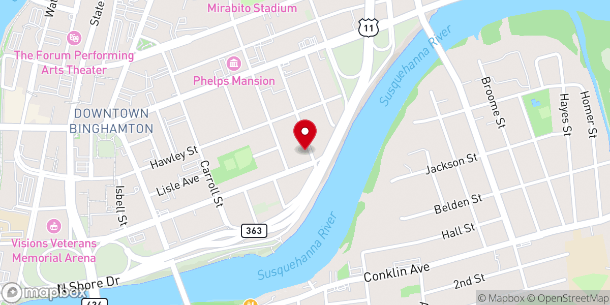 Map showing location of True Vine Ministry