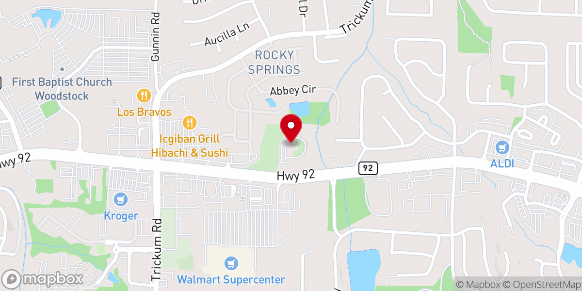 Map showing location of Little River Methodist Church