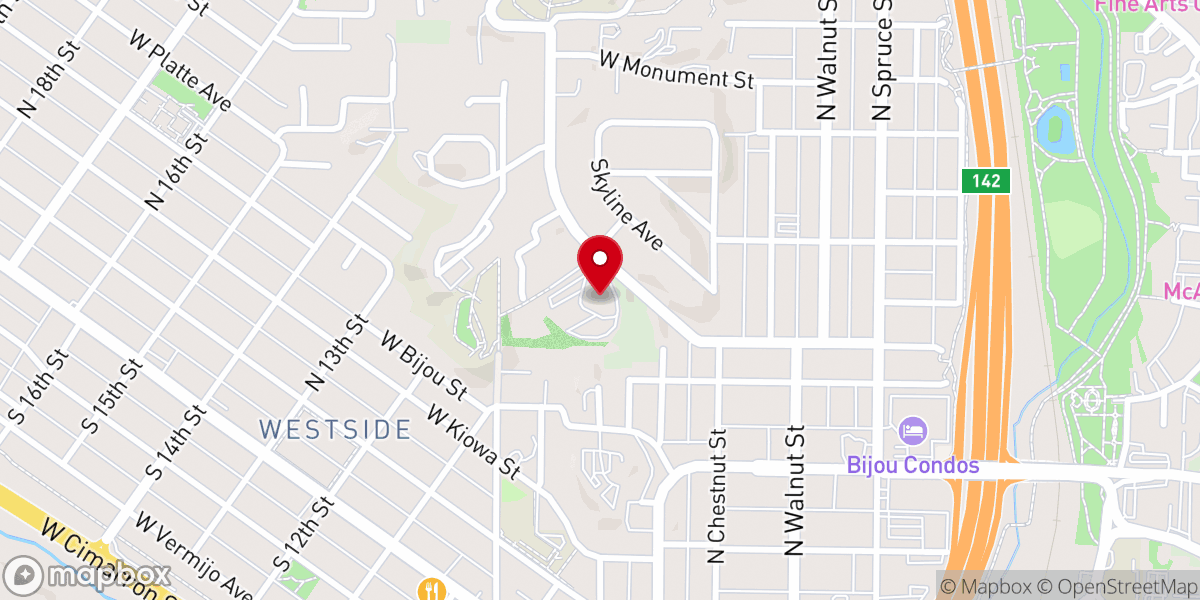 Map showing location of Living Hope Church