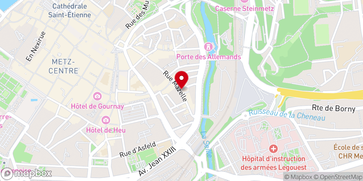 Map showing location of Église Saint-Maximin