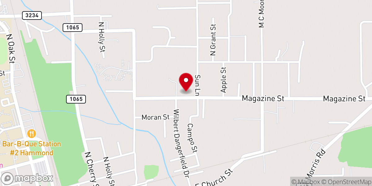 Map showing location of Alstork African Methodist Episcopal Zion Church
