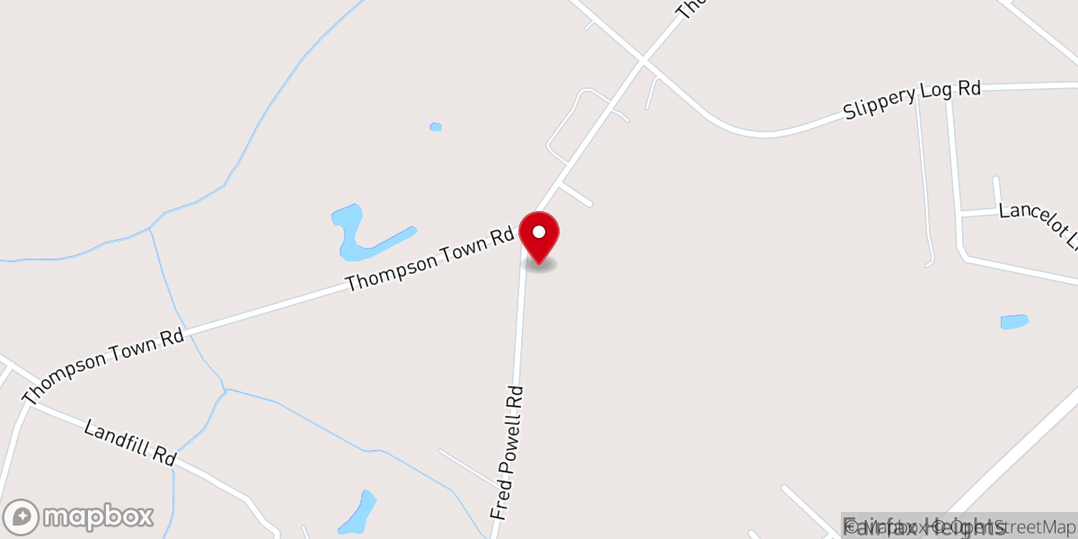 Map showing location of Spring Branch Church