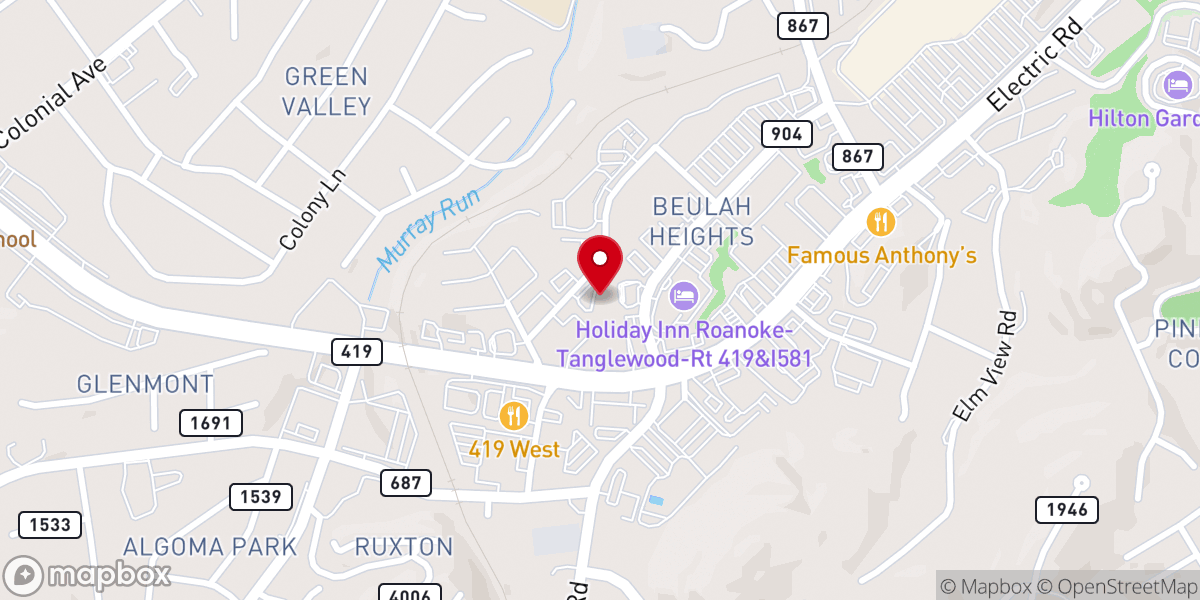 Map showing location of Community of Faith Church