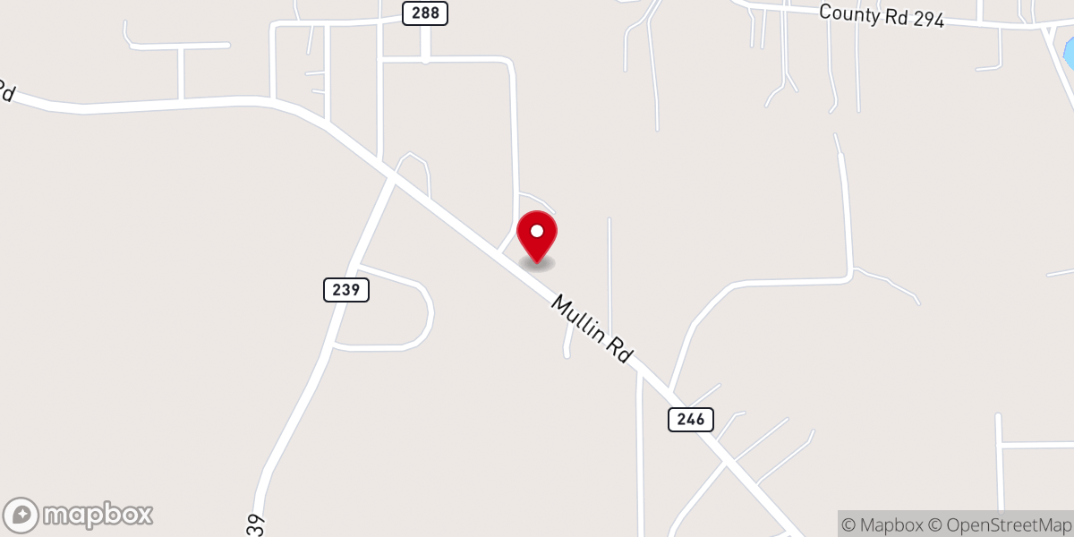 Map showing location of Calvary Tabernacle