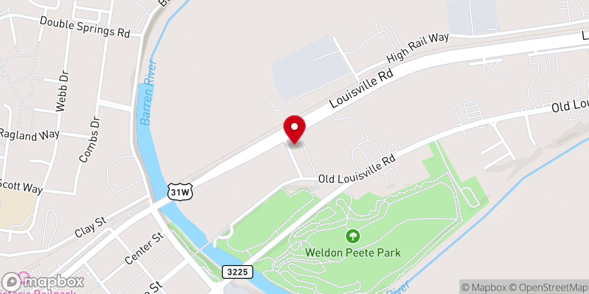 Map showing location of Karen Baptist church of bowling green