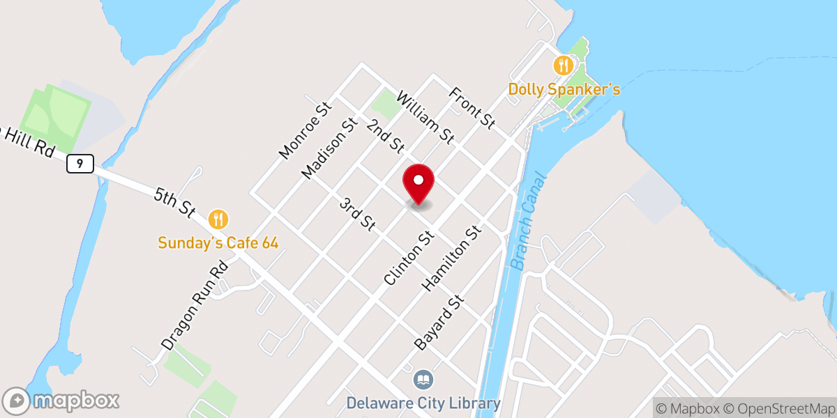 Map showing location of St Paul Catholic Church - Delaware City DE