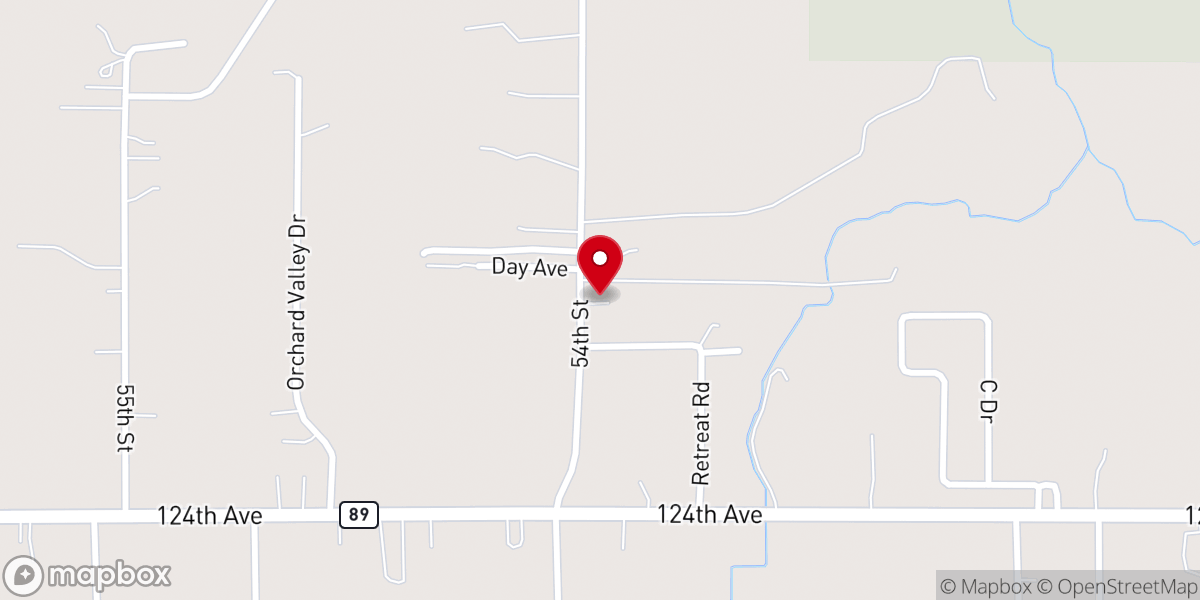 Map showing location of Open Door Worship Center