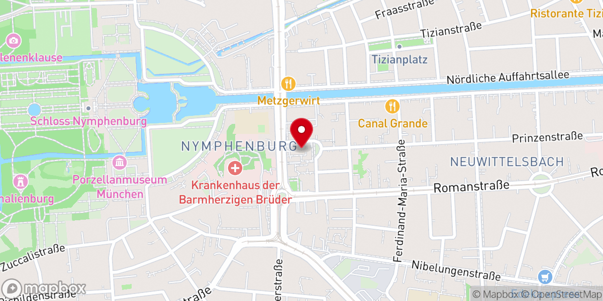 Map showing location of Christkönig