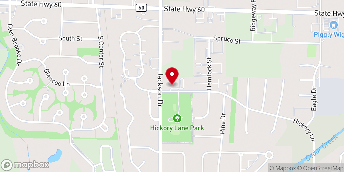 Map showing location of Kettlebrook Church - Jackson Site